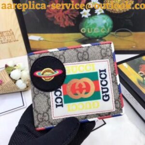 Replica Gucci Courrier GG Supreme Bi-fold Wallet 2