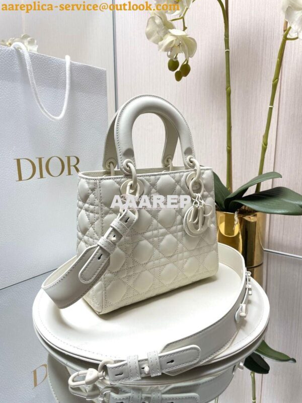 Replica Dior Lady Dior My ABCdior Bag in Latte Ultramatte Cannage Calf 4