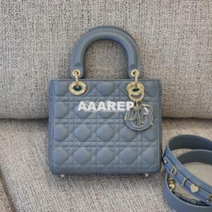 Replica Dior Lady Dior My ABCdior Lambskin Bag with Tonal Enamel Charm