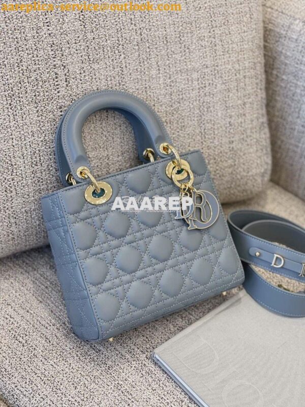 Replica Dior Lady Dior My ABCdior Lambskin Bag with Tonal Enamel Charm 5