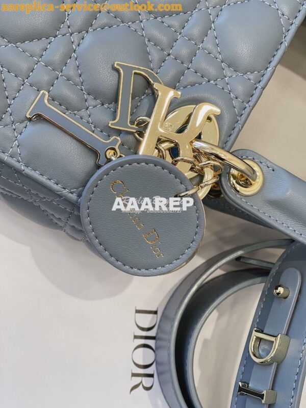 Replica Dior Lady Dior My ABCdior Lambskin Bag with Tonal Enamel Charm 8