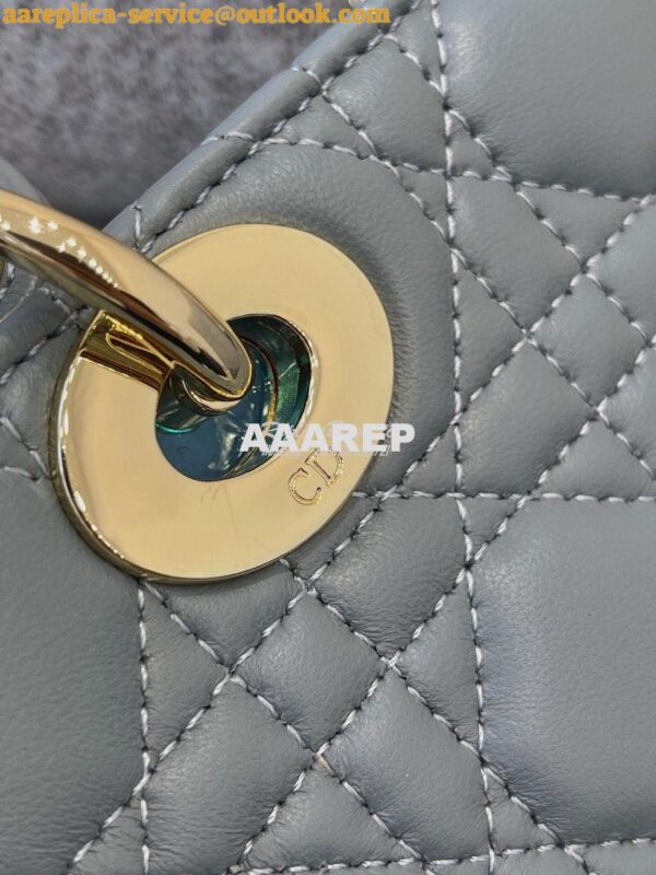 Replica Dior Lady Dior My ABCdior Lambskin Bag with Tonal Enamel Charm 11