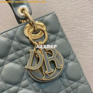 Replica Dior Lady Dior My ABCdior Lambskin Bag with Tonal Enamel Charm 2