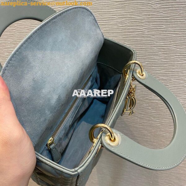 Replica Dior Lady Dior My ABCdior Lambskin Bag with Tonal Enamel Charm 8