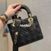 Replica Dior Lady Dior My ABCdior Lambskin Bag with Tonal Enamel Charm 2