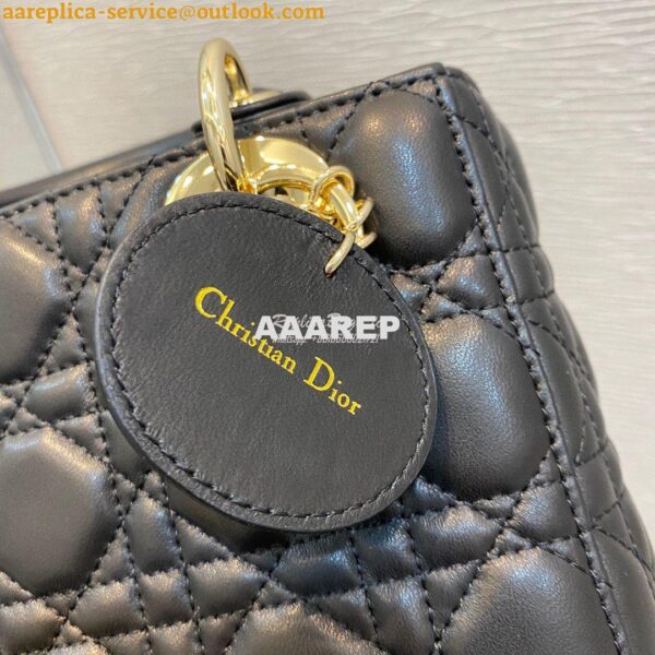 Replica Dior Lady Dior My ABCdior Lambskin Bag with Tonal Enamel Charm 6