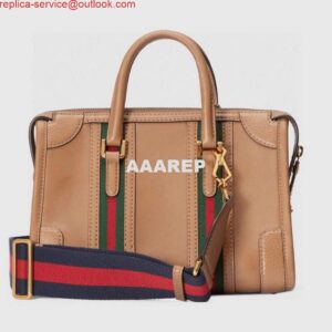 Replica Gucci 715772 Small top handle bag with Double G Brown 2