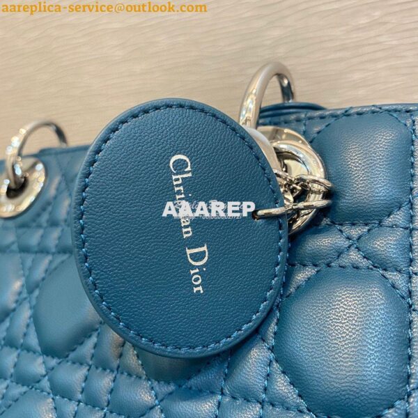 Replica Dior Lady Dior My ABCdior Lambskin Bag with Tonal Enamel Charm 8