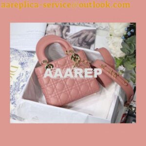 Replica Dior Lady Dior My ABCdior Lambskin Bag with Tonal Enamel Charm 2