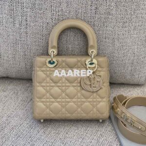 Replica Dior Lady Dior My ABCdior Lambskin Bag with Tonal Enamel Charm