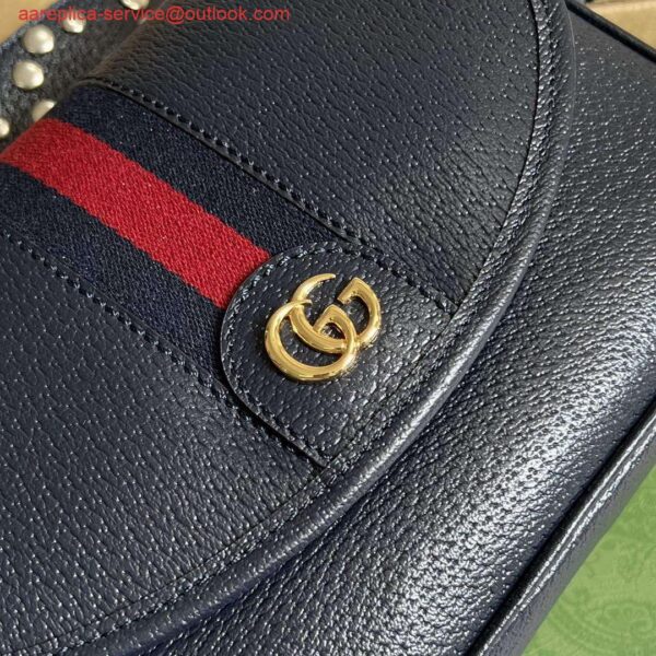 Replica Gucci 722117 Ophidia Mini Gg Shoulder Bag Navy Blue 6