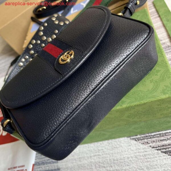 Replica Gucci 722117 Ophidia Mini Gg Shoulder Bag Navy Blue 7