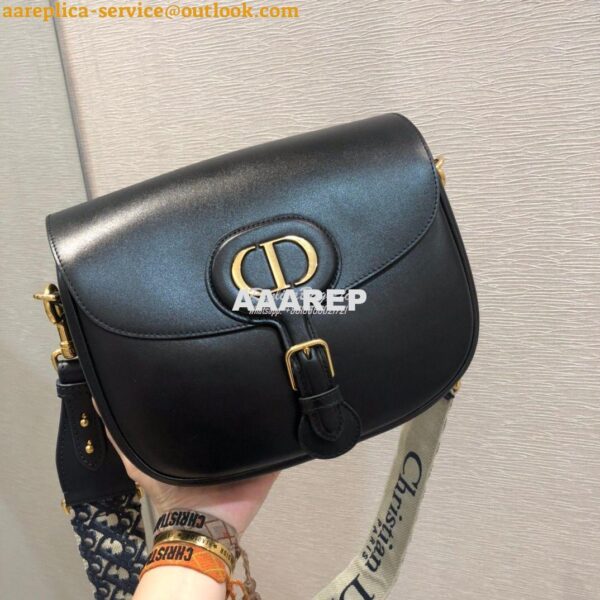 Replica Dior Large Bobby Bag Black Box Calfskin M9320U 4