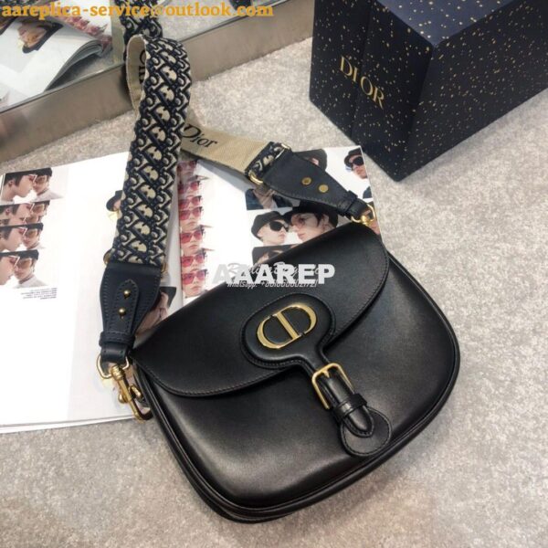 Replica Dior Large Bobby Bag Black Box Calfskin M9320U 7