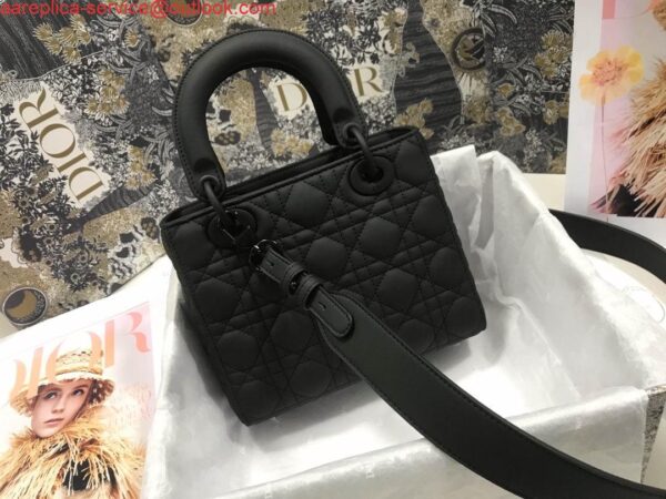 Replica Dior Small Lady My ABCDior Bag Lambskin M0538 logo black