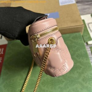 Replica Gucci 723770 GG Matelassé Top Handle Mini Bag Light Pink 2