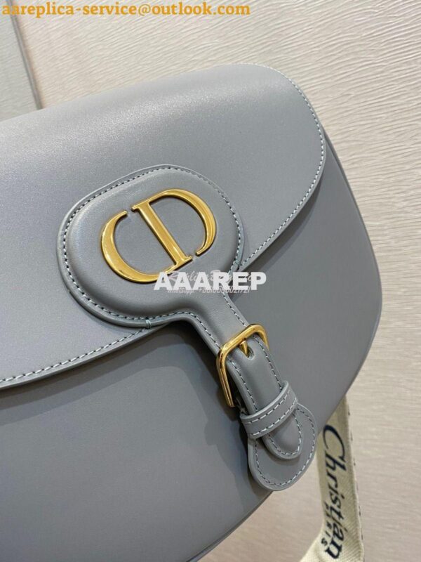 Replica Dior Large Bobby Bag Grey Box Calfskin M9320U 8