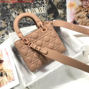 Replica Dior Small Lady My ABCDior Bag Lambskin M0538 logo pink