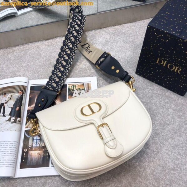 Replica Dior Large Bobby Bag Latte Box Calfskin M9320U 6