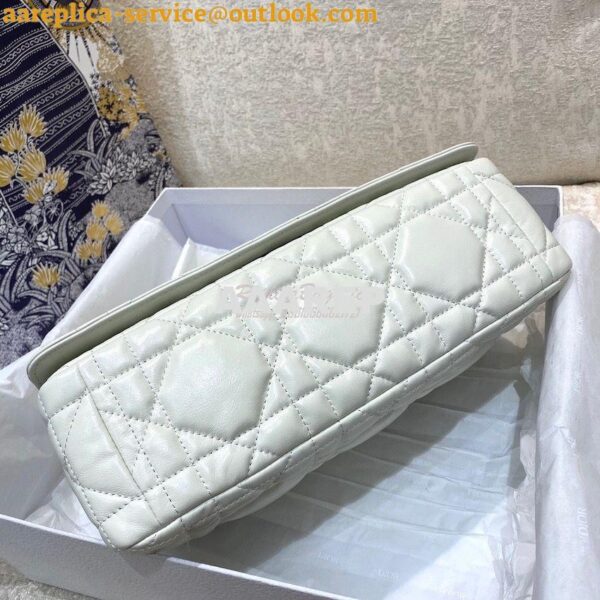 Replica Dior Large Caro Bag Latte Quilted Macrocannage Calfskin with R 8