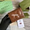 Replica Gucci 723786 GG Matelassé Card Case Wallet Green 2