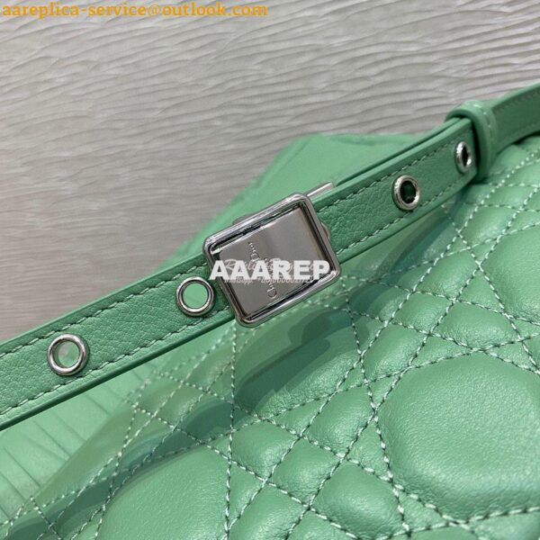 Replica Dior Large Caro Bag Soft Cannage Calfskin M9243 Avocado Green 8