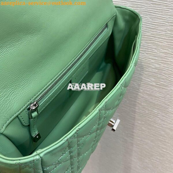 Replica Dior Large Caro Bag Soft Cannage Calfskin M9243 Avocado Green 10