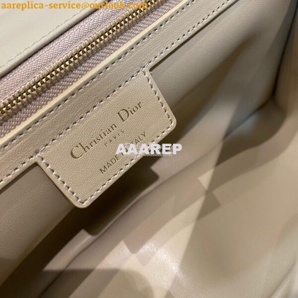 Replica Dior Large Caro Bag Soft Cannage Calfskin M9243 Nude 11