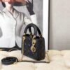 Replica Dior M0505 Mini Dior Lady Bag Black Cannage lambskin