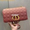 Replica Dior Large Caro Bag Soft Cannage Calfskin M9243 Red 2