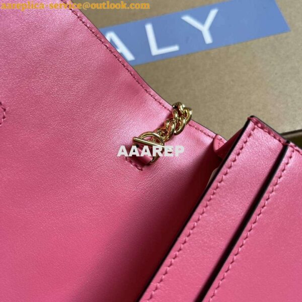 Replica Gucci 723787 GG Matelassé Chain Wallet Rose pink 9