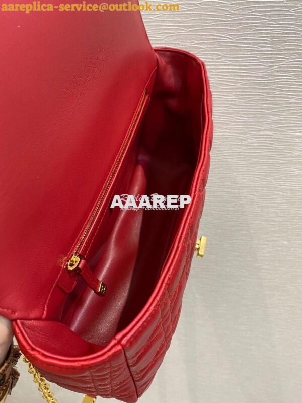 Replica Dior Large Caro Bag Soft Cannage Calfskin M9243 Red 8