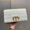 Replica Dior Large Caro Bag Soft Cannage Calfskin M9243 Ros Des Vents