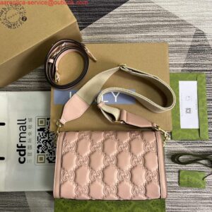 Replica Gucci 724529 GG Matelassé Small Bag Pink