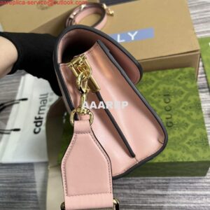 Replica Gucci 724529 GG Matelassé Small Bag Pink 2