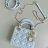 Replica Dior M0505 Mini Dior Lady Bag Latte Cannage lambskin 2