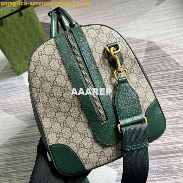 Replica Gucci 724642 Mini GG Canvas Small Duffle Bag Green 4