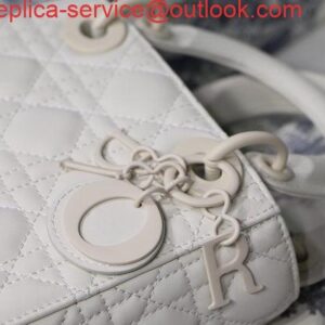 Replica Dior M0505 Mini Dior Lady Bag Latte Cannage lambskin 2