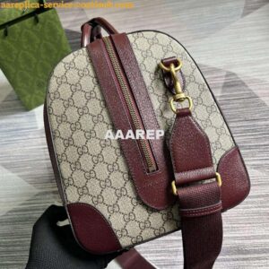 Replica Gucci 724642 Mini GG Canvas Small Duffle Bag Red 2