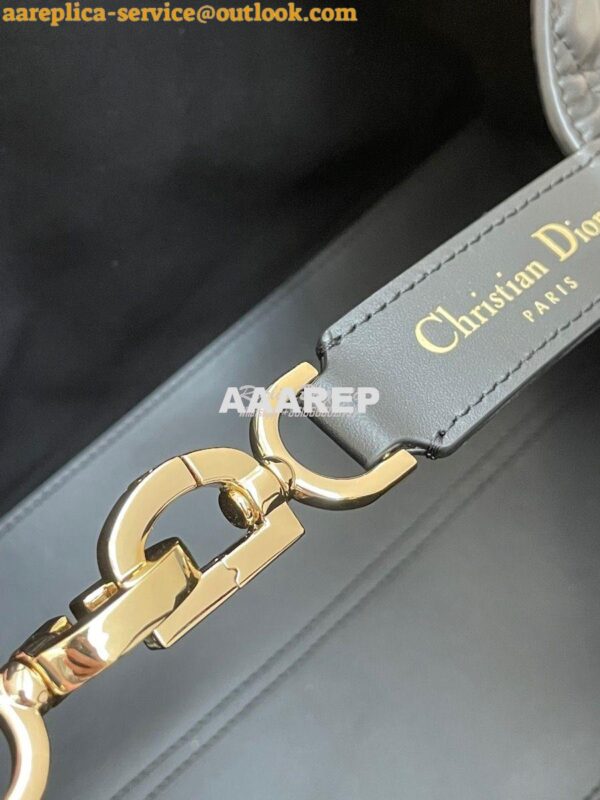 Replica Dior Large Toujours Bag in Macrocannage Calfskin M2820O Black 6