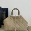 Replica Dior Large Toujours Bag in Macrocannage Calfskin M2820O Tan 2