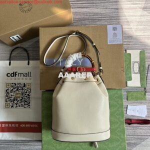 Replica Gucci 724652 Diana Small Bucket Bag White