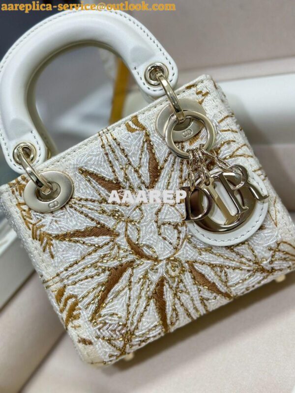 Replica Dior Limited Edition Micro Lady Dior Bag Lambskin and Satin Be 5