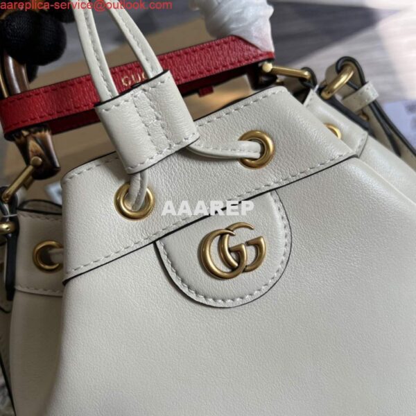 Replica Gucci 724652 Diana Small Bucket Bag White 6