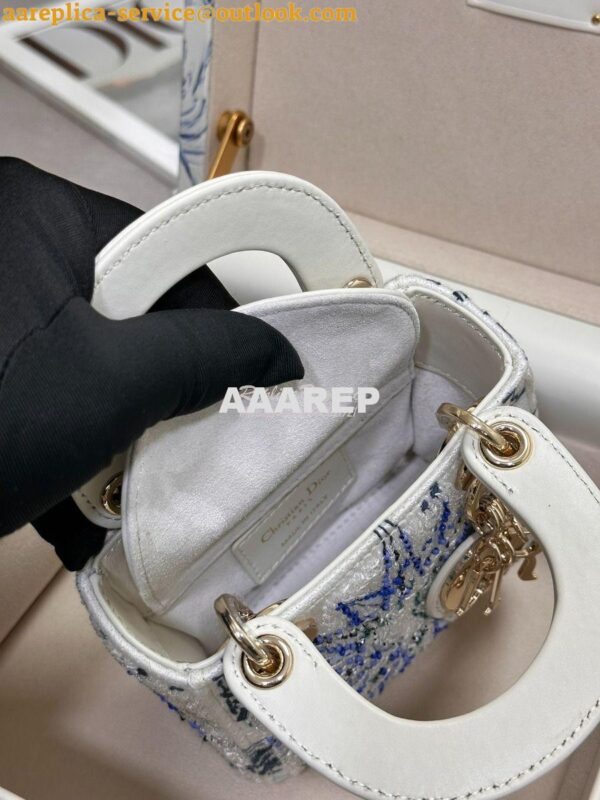 Replica Dior Limited Edition Micro Lady Dior Bag Lambskin and Satin Be 11