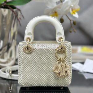 Replica Dior Limited Edition Micro Lady Dior Bag Mini Pearl Embroidery