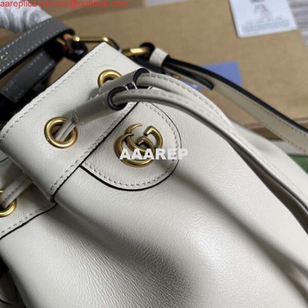 Replica Gucci 724667 Diana Mini Bucket Bag White 7