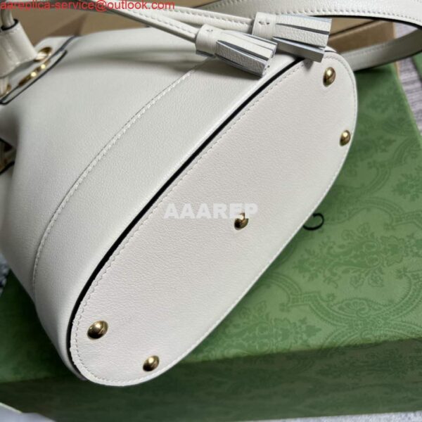 Replica Gucci 724667 Diana Mini Bucket Bag White 8