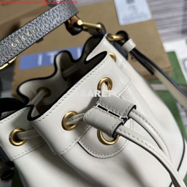 Replica Gucci 724667 Diana Mini Bucket Bag White 9