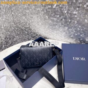 Replica Dior Lingot 22 Bag Black CD Diamond Canvas 1ADPO249